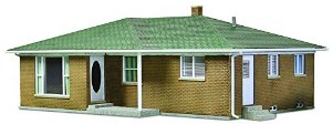 Walthers 933-3777 HO Scale Ranch Tract House Building Kit