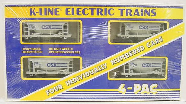 K-Line K6717A CSX Ore Car (Pack of 4) NIB