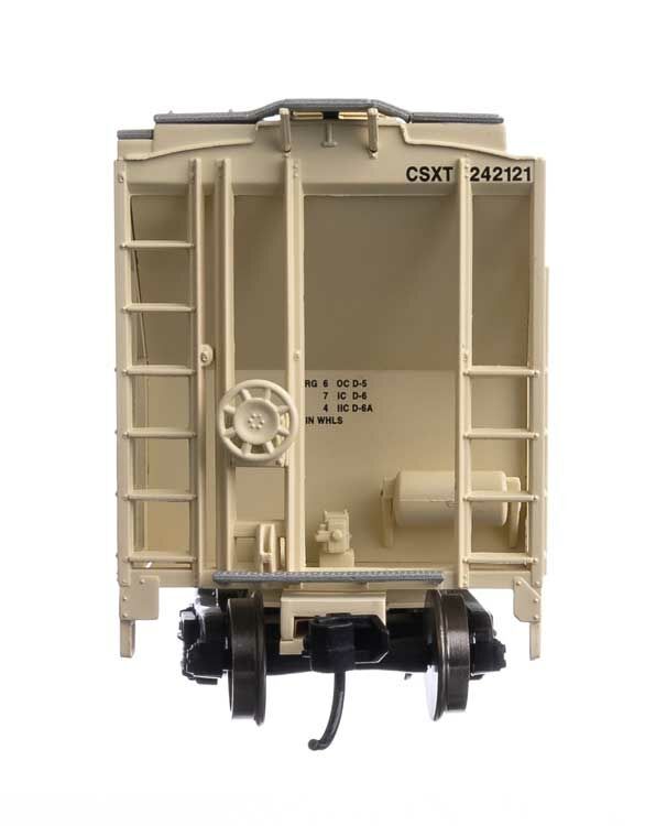 Walthers 910-7981 HO CSX 37' 2980 Cubic-Foot 2-Bay Covered Hopper RTR #242121