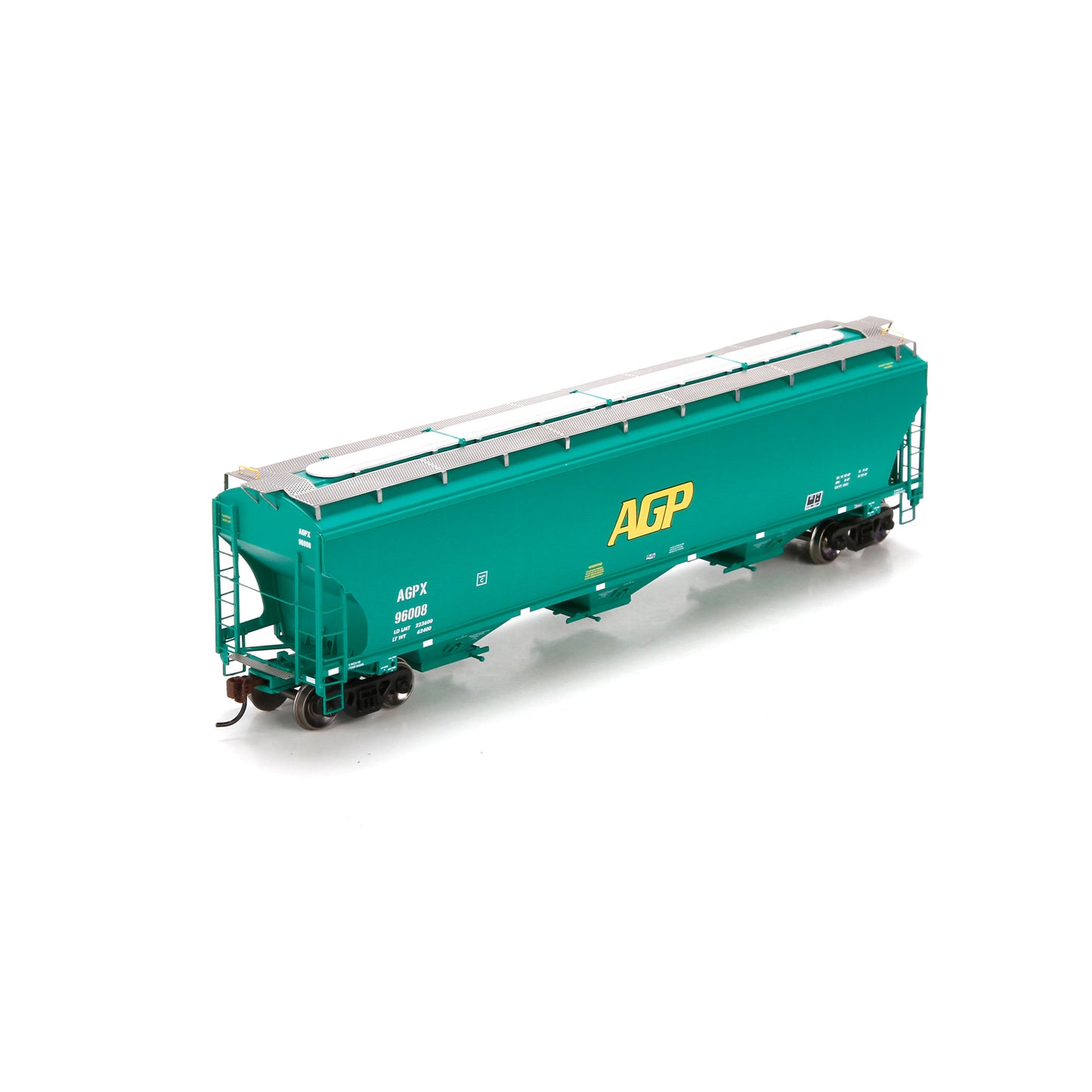 Athearn 89471 HO AGP Trinity 3-Bay Covered Hopper Ready to Run #96008