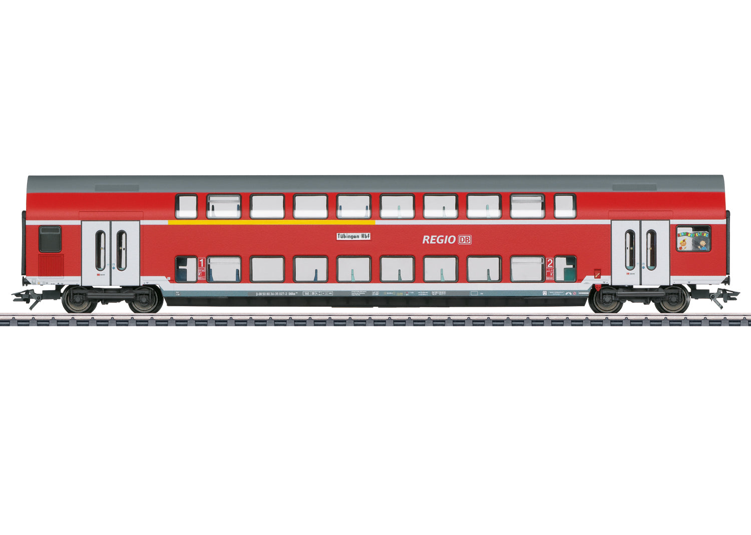 Marklin 43567 HO German Railroad Inc. 1st/2nd Class Bi-Level Passenger Car
