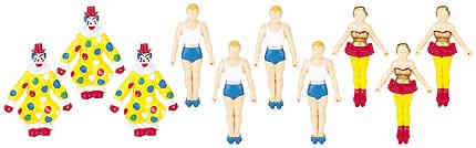 K-Line K41712 O/0-27 Gauge Circus Acrobats & Clowns Plastic Figures (Pack of 10)