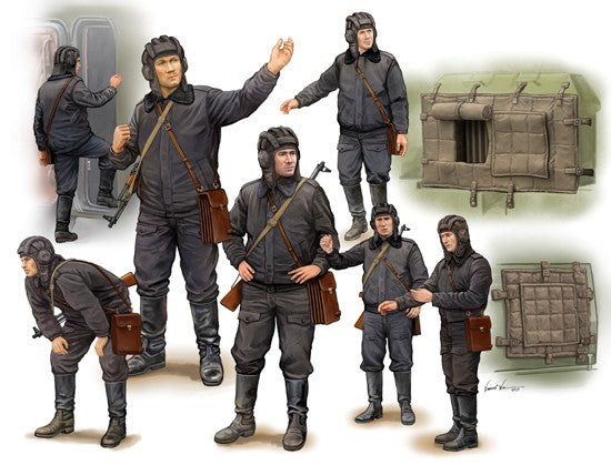 Trumpeter 00434 1:35 Soviet Soldier Scud B Crew (Set of 7)