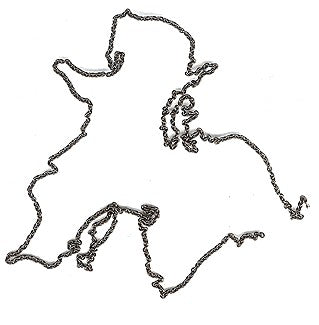 A-Line 29219 HO Scale Tie Down 12" Brass Chain - Black 40 Links Per Inch