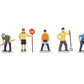 American Flyer 6-49977 S Construction Workers Figures (Set of 5)