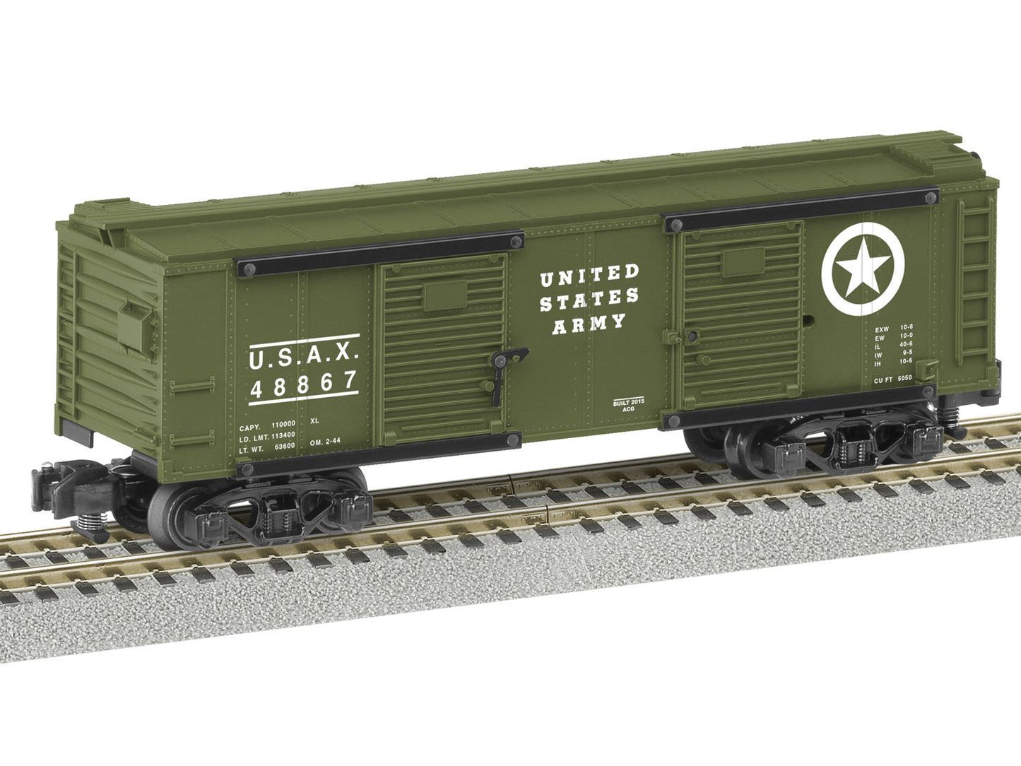 American Flyer 6-48867 S U.S. Army Operating Unloading RTR Boxcar #48867 NIB