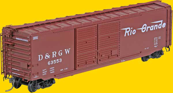 Kadee 6732 HO Denver & Rio Grande Western PS-1 50' Double-Door Boxcar #63553