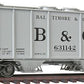 Kadee 8647 HO Baltimore & Ohio PS-2 2-Bay Covered Hopper #631142