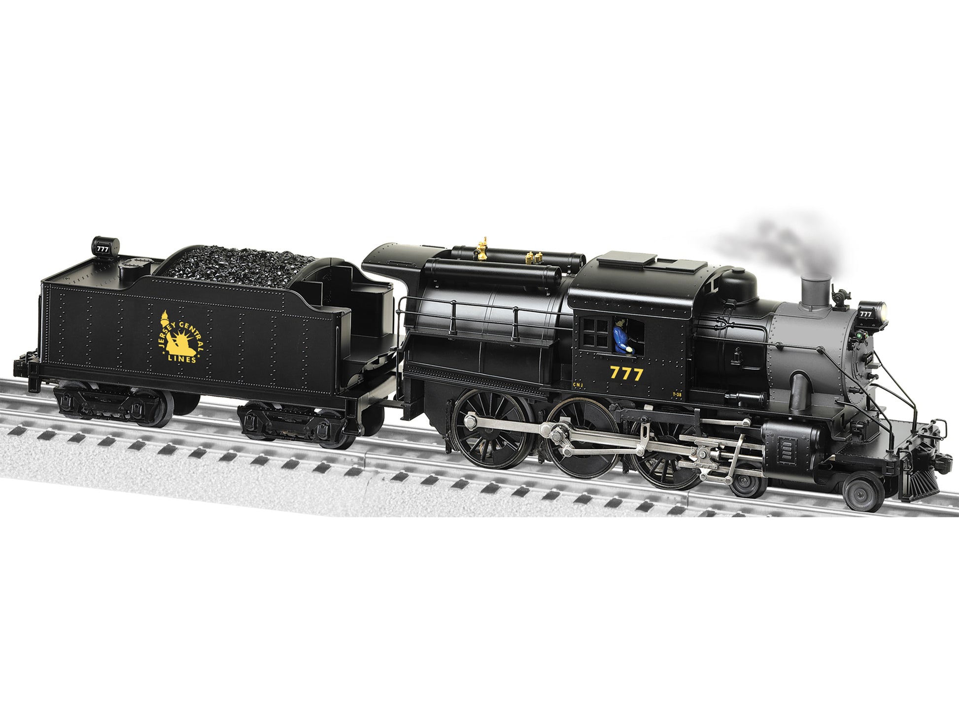 Lionel 6-82414 O Central of New Jersey LionChief Plus Camelback Steam Loco #777 LN/Box