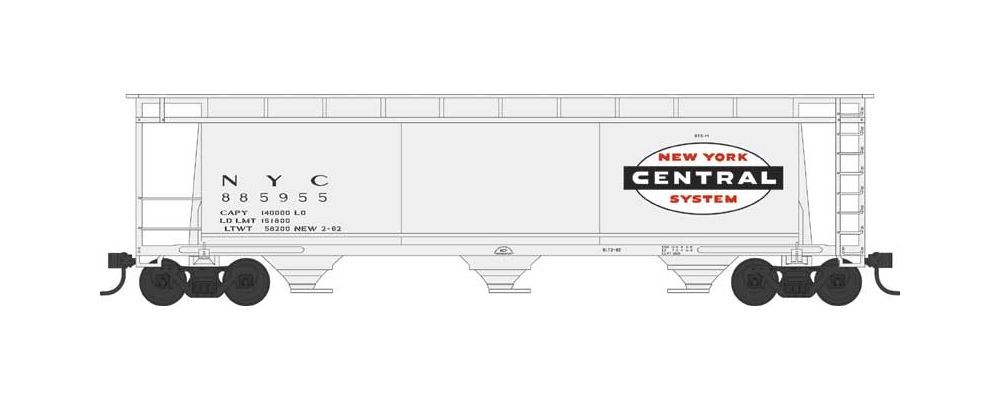 Bowser 38151 N New York Central Cylindrical Hopper #885982