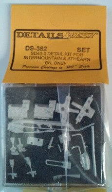 Details West 382 HO Intermountain & Athearn BN/BNSF SD40-2 Detail Kit