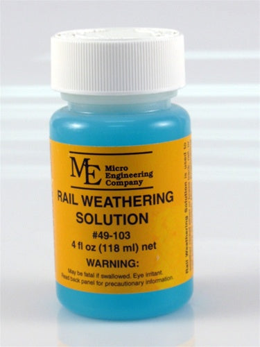 Micro Engineering 49-103 Rail Weathering Solution - 4 oz. Bottle