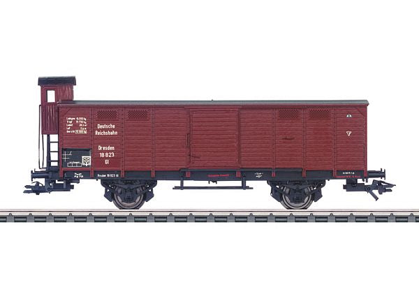 Marklin 46160 HO Scale German Imperial Railroad Type Gl Dresden Wood Boxcar