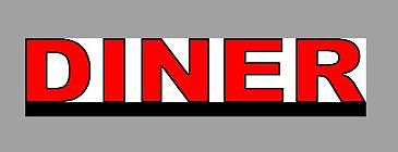 Miller Engineering 55030 O Diner Double-Sided Rotating Sign