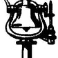 Cal Scale 190-285 HO Air Engine Bell W/Bracket (Brass Casting)