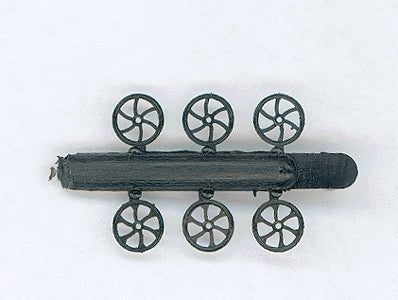 Cal Scale 190-487 HO Brake Wheel Plastic (Pack of 6)