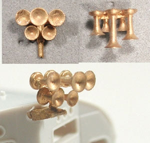 Cal Scale 190-585 HO Nathan 5-Chime K5h Unpainted  Brass Casting Air Horn