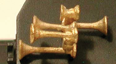 Cal Scale 190-642 HO Nathan P5 P0345R1 5-Chime Air Horn Lost Wax Brass Casting