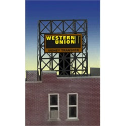 Miller Engineering 338940 N/Z Western Union Animated Rooftop Billboard Small