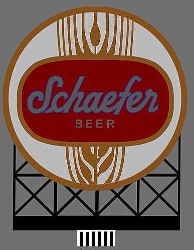 Miller Engineering 881301 O/HO Schaefer Beer Animated Neon Billboard Large