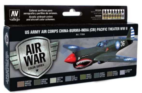 Vallejo Paint 71184 US Army Air Corps CBI Pacific Theather WWII Paints