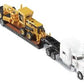 Norscot 55414 1:87 Peterbilt Model 389 W/Trail King Lowboy Trailer&Load CAT163H