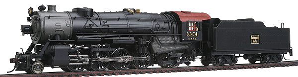 Broadway Limited 5147 HO CBQ Heavy 2-8-2 Mikado Steam Locomotive #5501