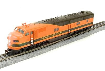 Broadway Limited 5253 HO Great Northern EMD E7A with Sound - Standard DC #511