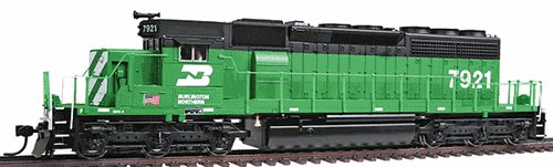 Broadway Limited 5270 HO Burlington Northern EMD SD40-2 Low Nose #7921
