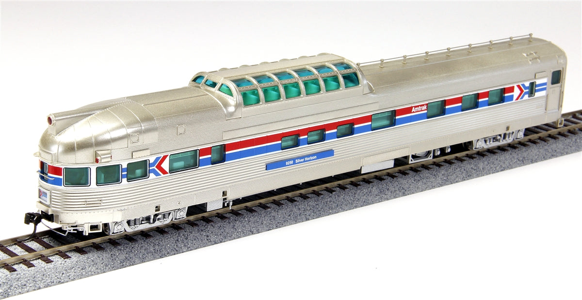 Broadway Limited 1546 HO Amtrak Ex-California Zephyr Cars 1-3 Vista Dome #9250