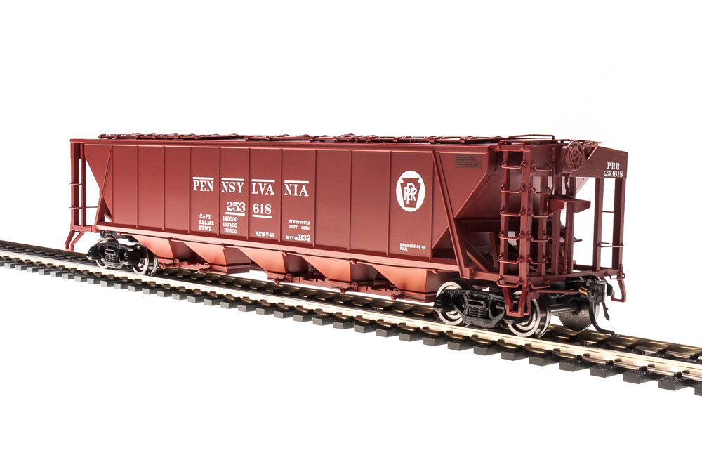 Broadway Limited 1881 HO PRR H32 5-Bay Covered Hopper Set B (Pack of 4)