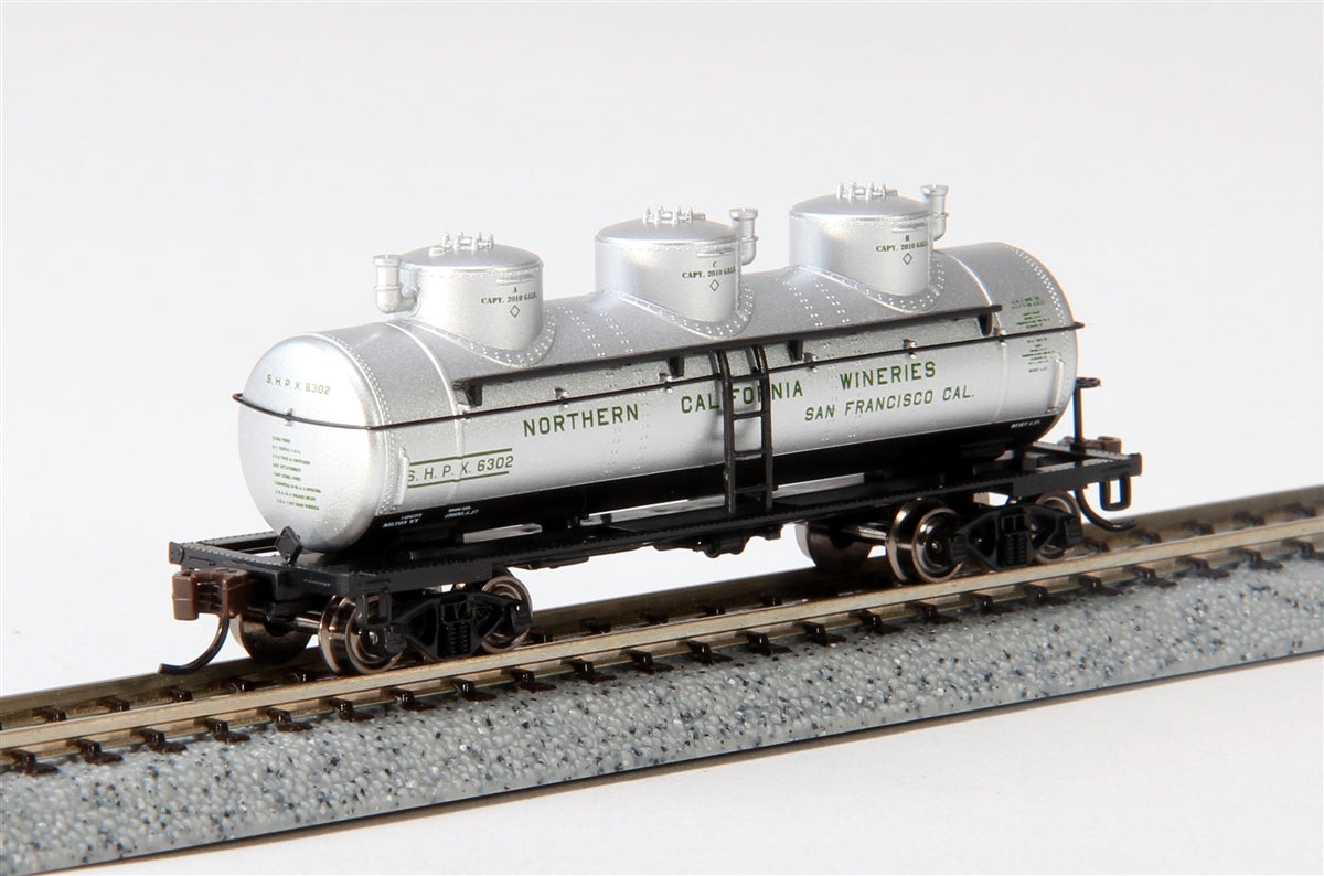 Bachmann 17153 N Northern California Wineries 3-Dome Tank Car NIB