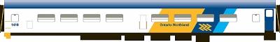 Rapido Trains 103075 HO Ontario Northland Cafe-Bar-Lounge #1410