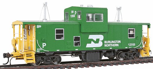 Rapido Trains 110017 HO Burlington Northern Wide-Vision Caboose #12042
