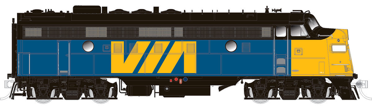 Rapido Trains 220525A HO VIA Rail Canada Diesel Locomotive w/DCC & Sound