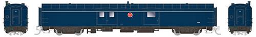 Rapido Trains 506037 N Missouri Pacific 73' Smooth Side Baggage-Express #268