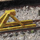 Walthers 933-2602 N Scale Yellow Track Bumpers Built-ups (Pack of 5)