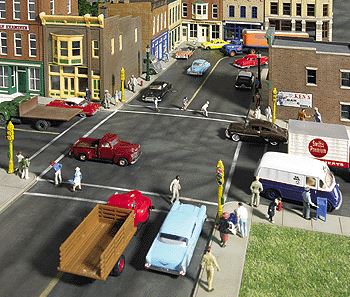 Walthers 933-3195 HO Asphalt Street System Straight Sections (Pack of 10)