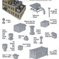 Walthers 933-3733 HO Scale Cornerstone Roof Details Set
