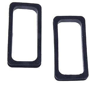 Walthers 933-977 HO Scale Black Rubber Diaphragms (Pack of 2)