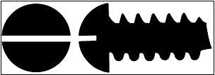 Walthers 947-1189 #2 3/16" Self-Tapping Steel Sheet Metal Screws (Pack of 24)