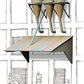 Walthers 933-3510 HO Wall Side Dust Collector Plastic Kit (Pack of 3)