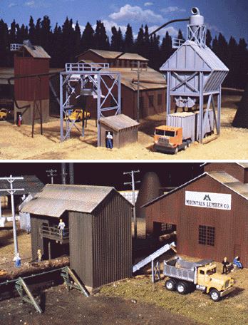Walthers 933-3144 HO Sawmill Outbuildings Building Kit