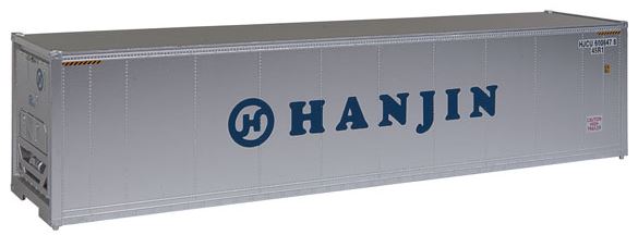 Walthers 949-8358 HO Hanjin 40' Hi Cube Smooth Side Reefer Container