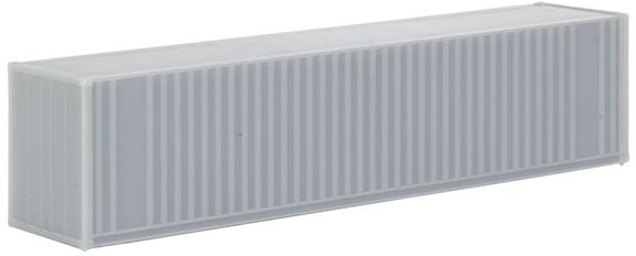 Walthers 949-8800 N Scale Undecorated 40' Hi Cube Ribbed Side Container