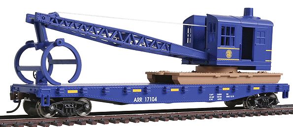 Walthers 931-1780 HO Alaska Railroad Flatcar with Logging Crane