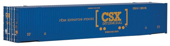 Walthers 949-8502 HO 53' Singamas Corrugated Side Container - CSX Transportation