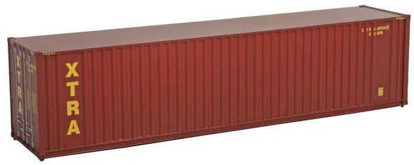 Walthers 949-8209 HO Xtra 40' Hi Cube Corrugated Container with Flat Roof