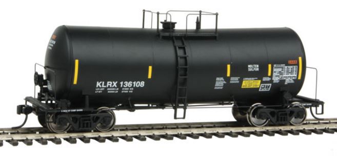 Walthers 920-100135 HO KLRX 40' UTLX 16,000-Gallon Funnel-Flow Tank Car #136108