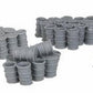Bar Mills 02001 HO Open 55-Gallon Drum Stacks Unpainted (Pack of 54)